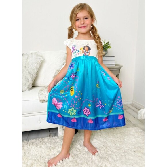 Disney Encanto Maribel Nightgown Party Dress Girls Size 4T Multicolor Cartoons - Picture 1 of 6